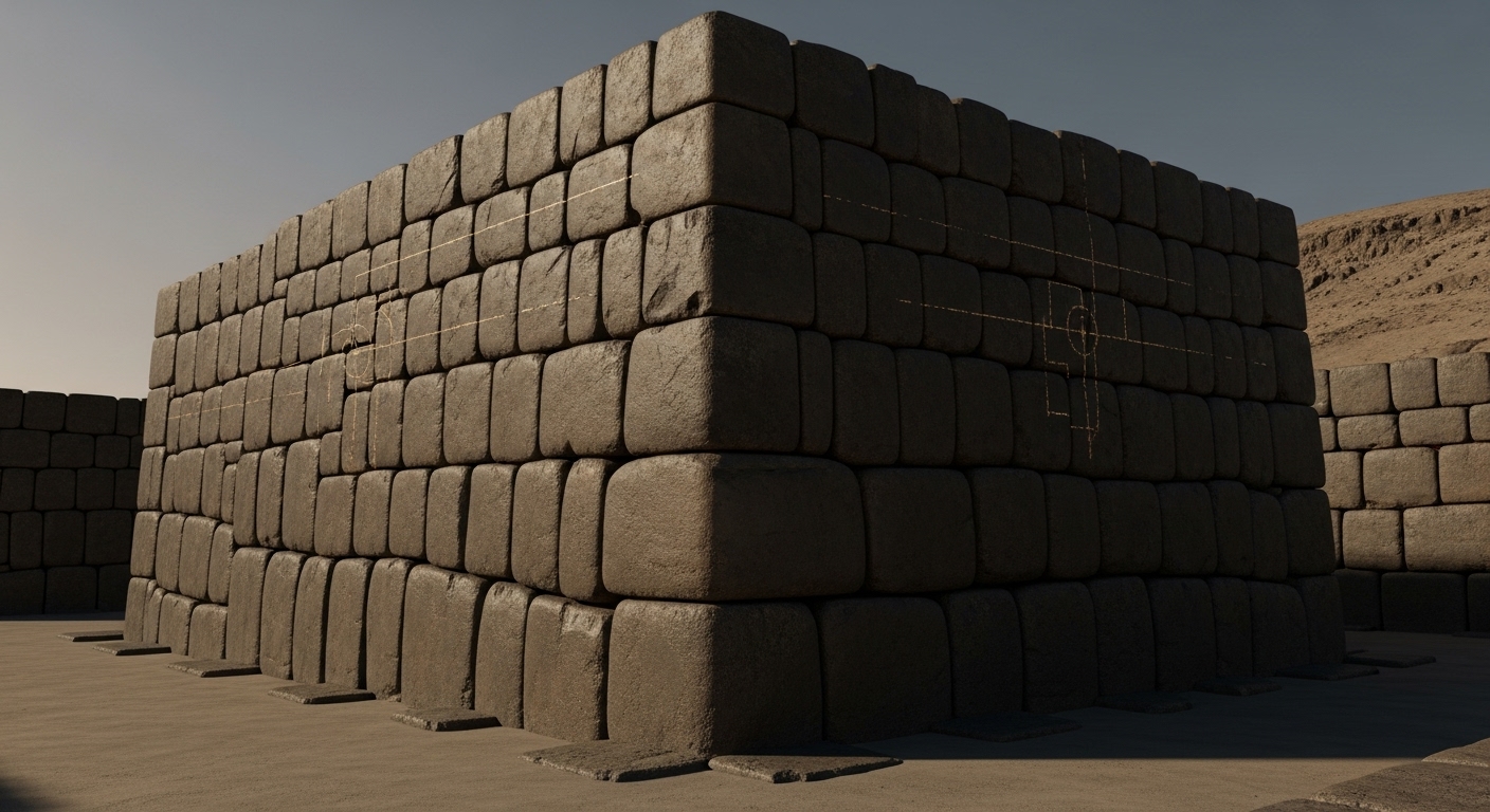 Ancient stone structures demonstrating advanced engineering precision and durability