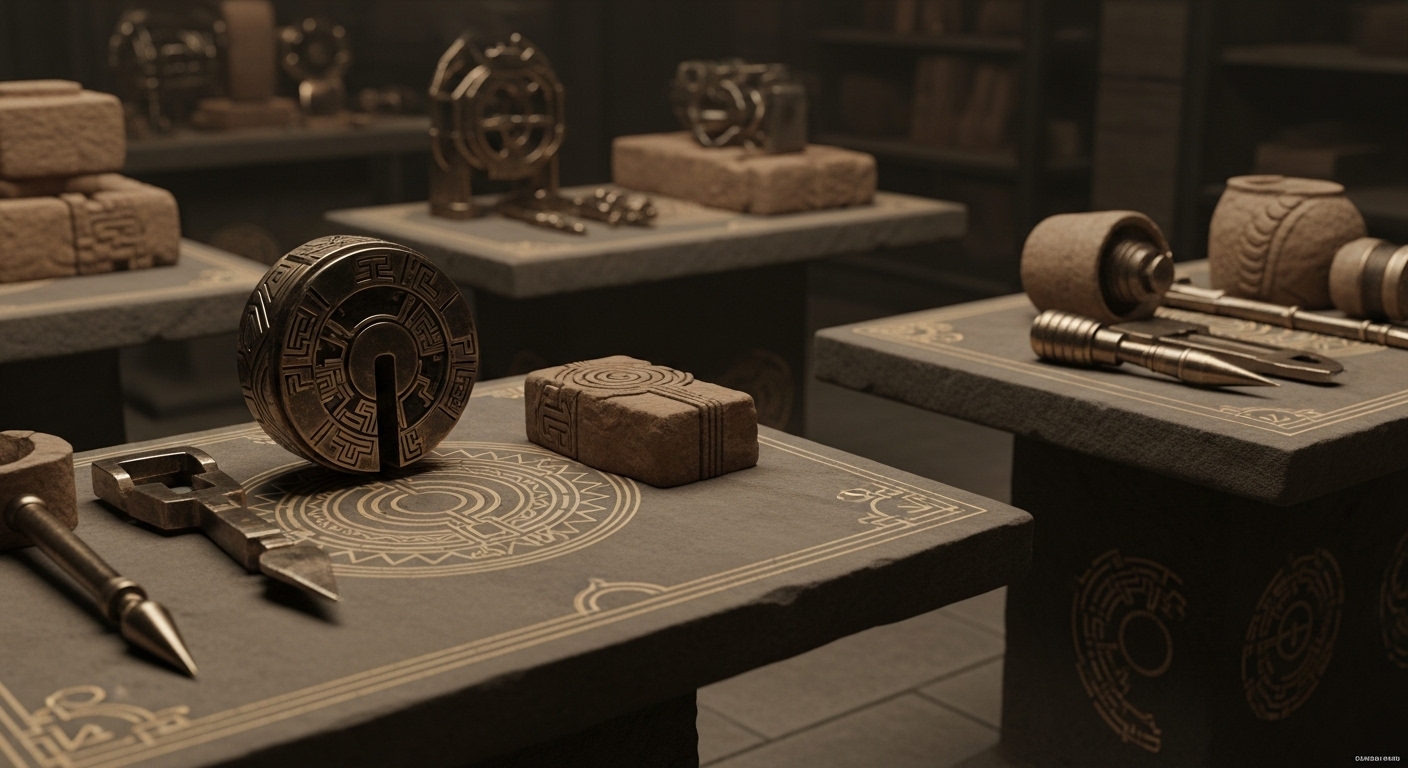 Ancient technological artifacts suggesting advanced knowledge that was later lost or forgotten